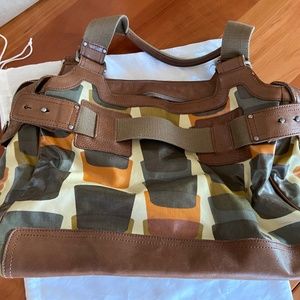 Orla Kiely leather pocket book